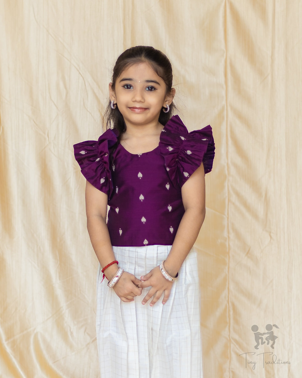 Crop Top & Skirt - Raiza - Deep Purple
