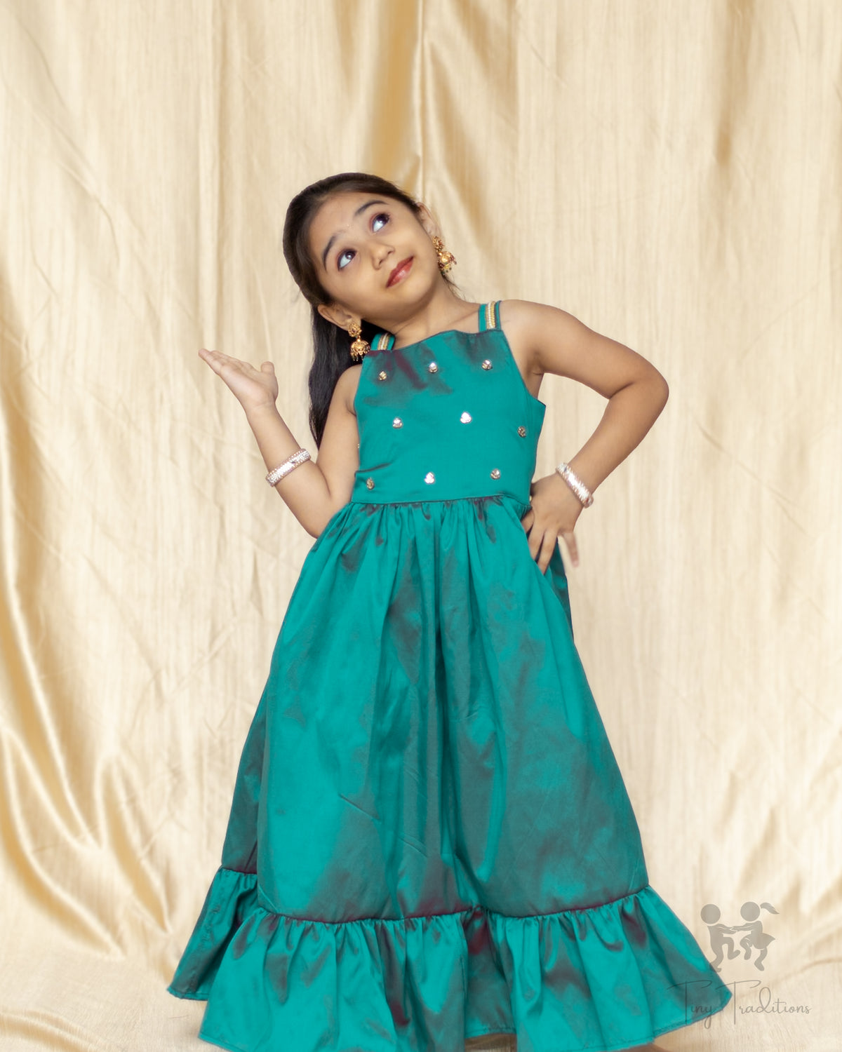 Frock - Krisha - Teal Green