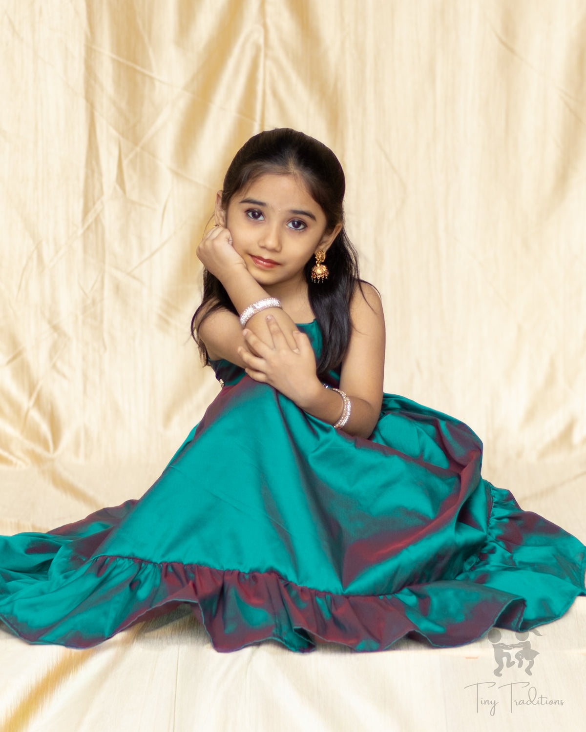 Frock - Krisha - Teal Green