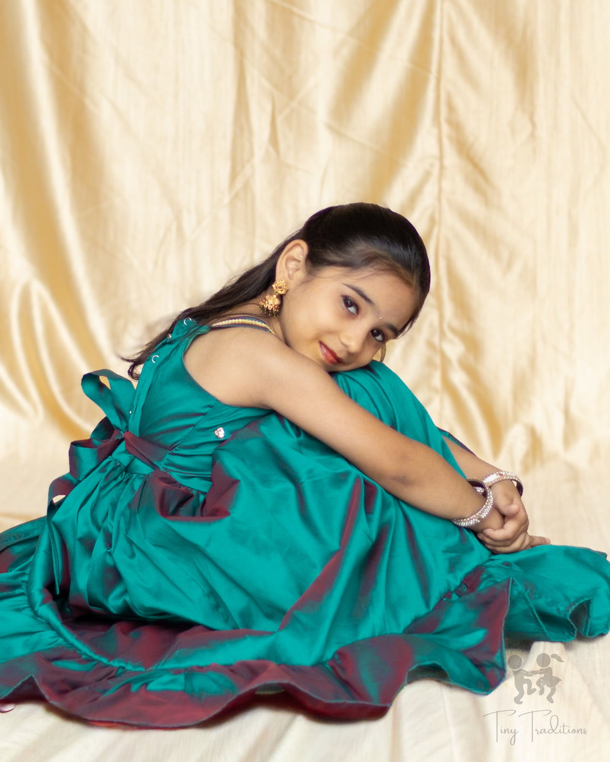 Frock - Krisha - Teal Green