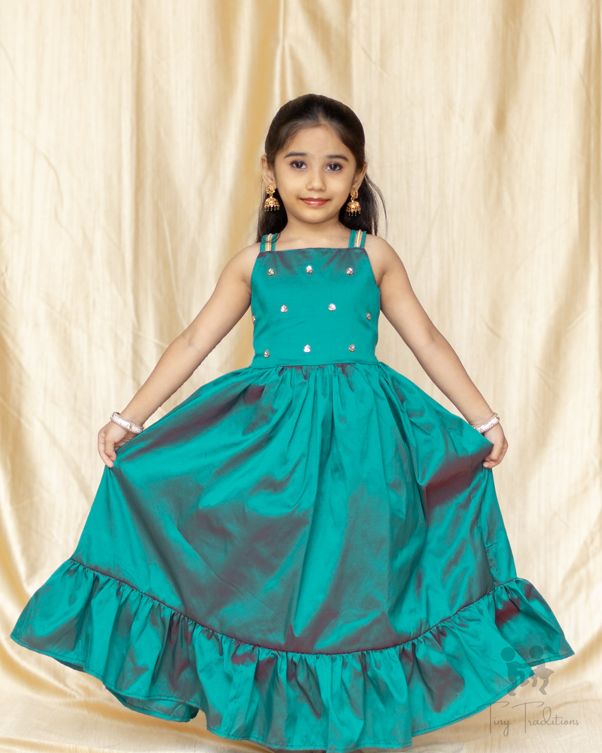 Frock - Krisha - Teal Green