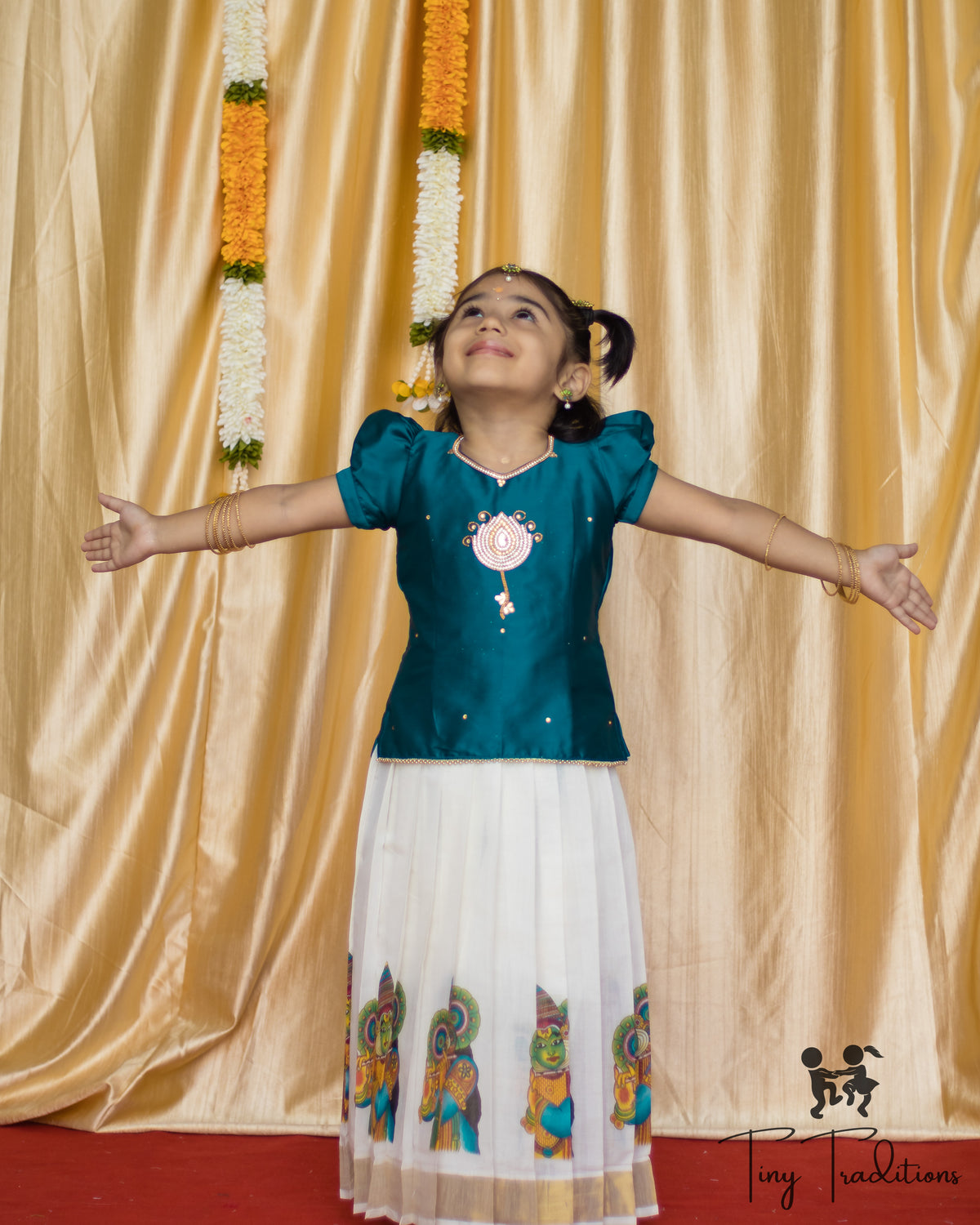 Pattu Pavadai - Layaa - Teal Blue