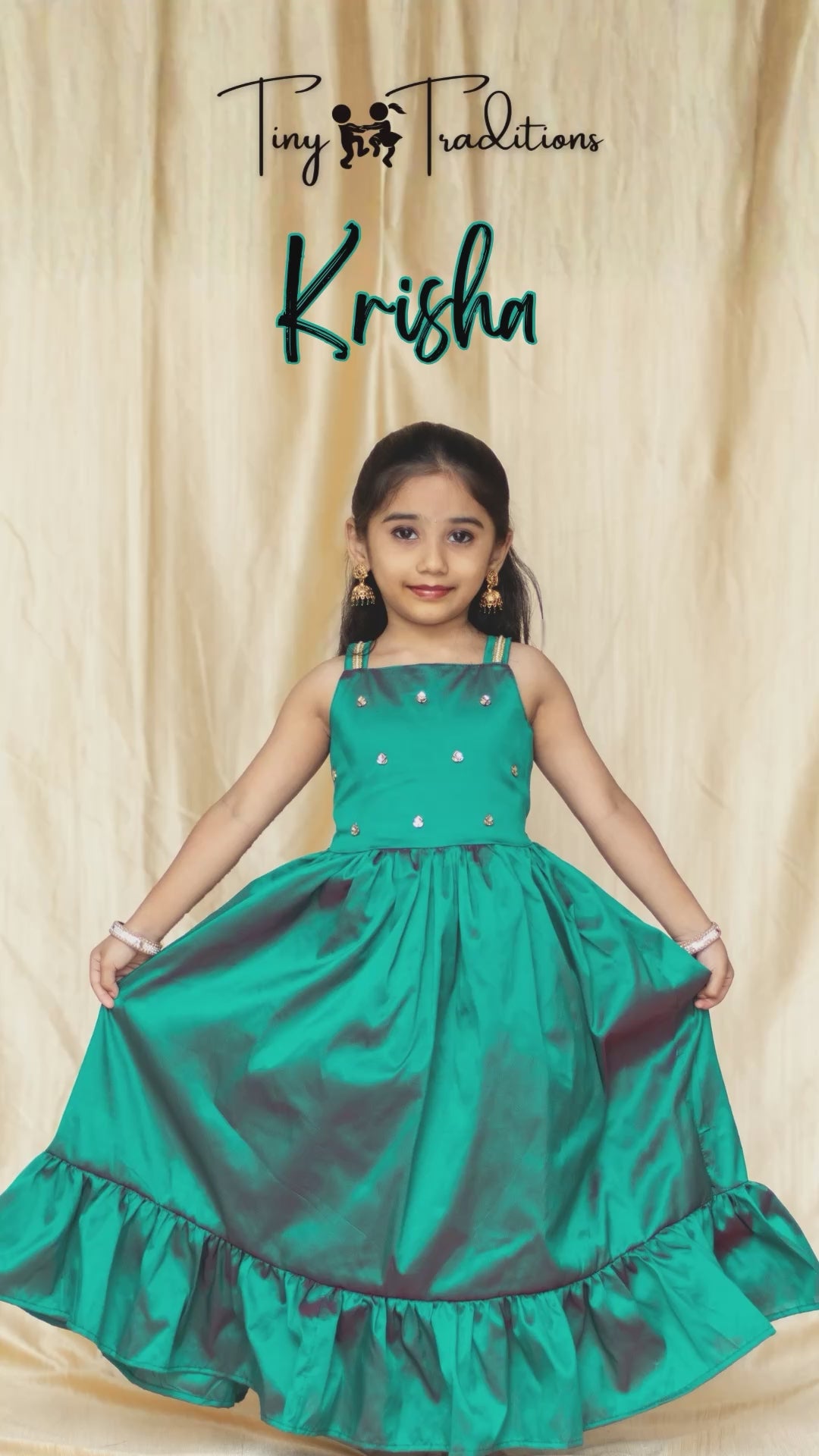 Frock - Krisha - Teal Green